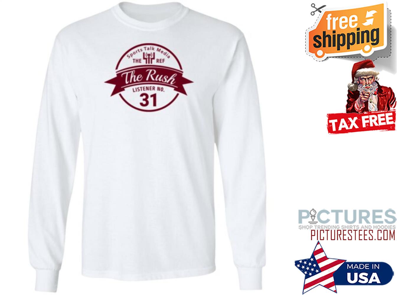 Teddy Lehman Sports Talk Media The Ref The Rush Listener No 31 Sweatshirt Teddy Lehman Sports Talk Media The Ref The Rush Listener No 31 Sweatshirt