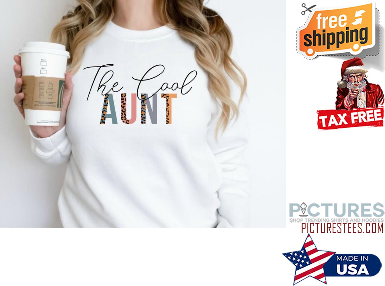 The Cool Aunt Sweatshirt, Aunt Sweatshirt
