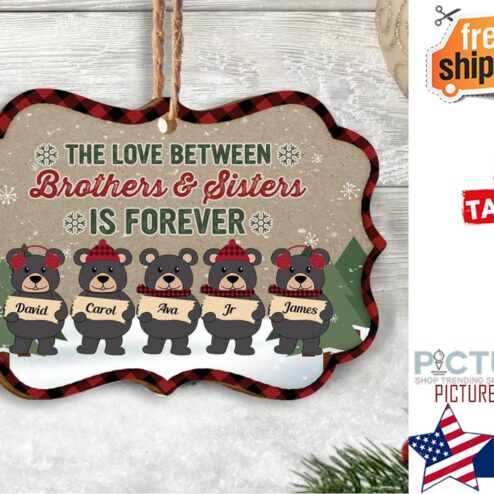 The Love Between Family Is Forever Personalized Ornament