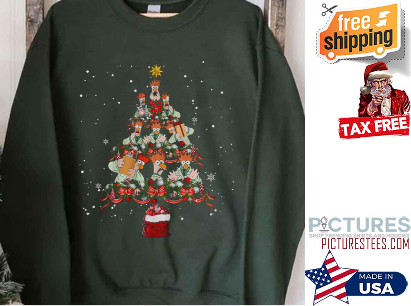FREE shipping The Muppets Beaker Xmas Tree Christmas Shirt, Unisex tee,  hoodie, sweater, v-neck and tank top