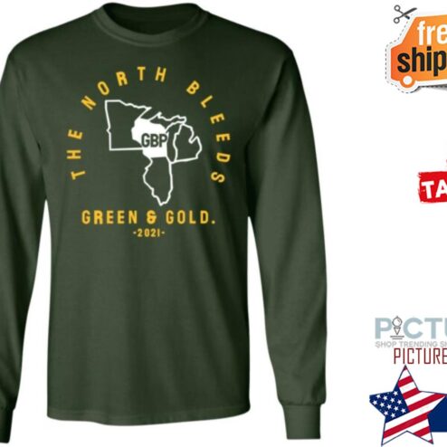 The North Bleeds Green And Gold 2021 Campeche Collective shirt