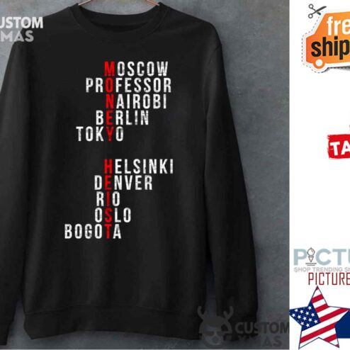 The Red Title La Casa De Papel Money Heist Sweater