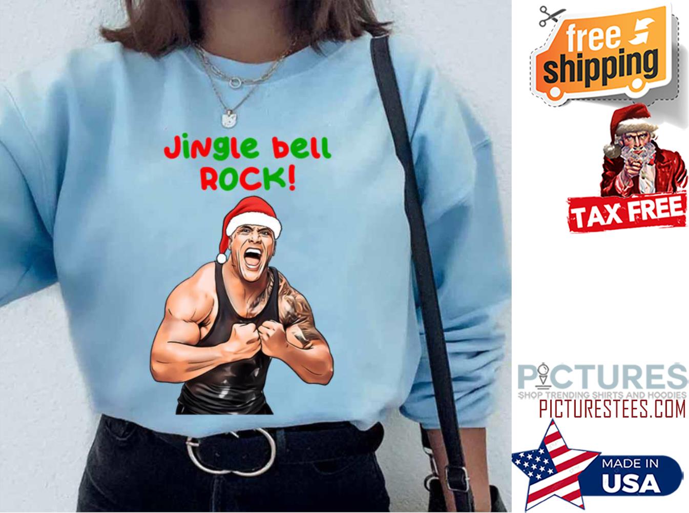 The Rock Eyebrow Raise Sus Christmas Meme Unisex Sweatshirt - Teeruto