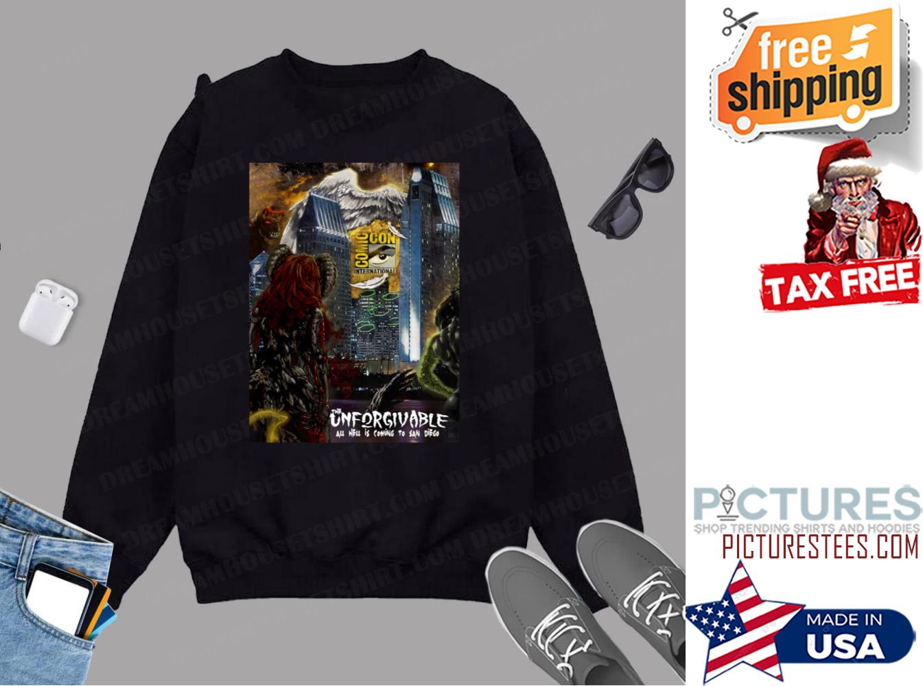 The Unforgivable San Diego Comic Com Poster Design Sweatshirt