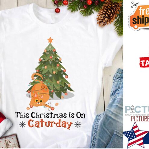 This Christmas is on caturday shirt
