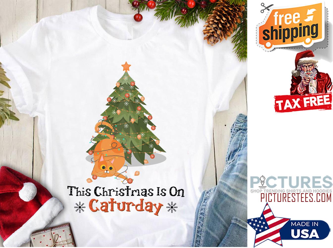 This Christmas is on caturday shirt