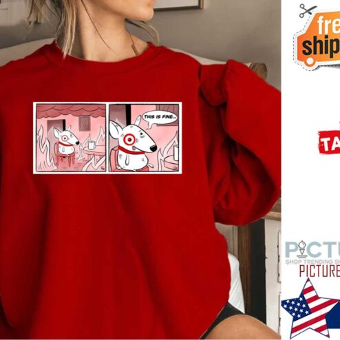 This Is Fine Bullseye Comic Strip Shirt