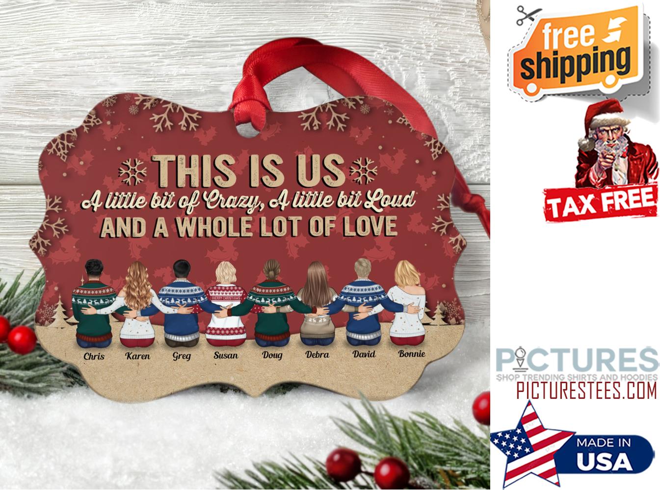 This Is Us A Little Bit Of Crazy Ornament