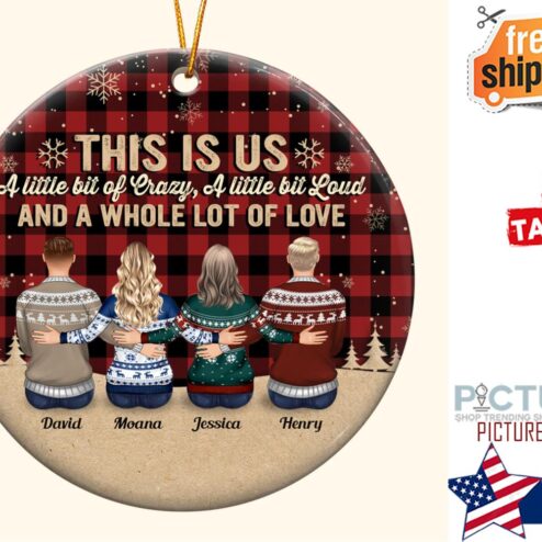 This Is Us Personalized Ceramic Ornament