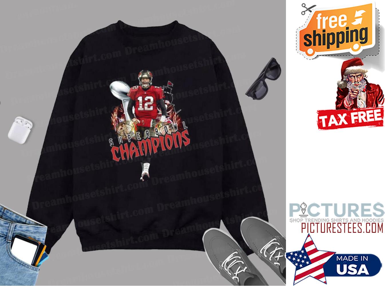 Tom Brady Tampa Bay Buccaneers Super Bowl LV Champions 2021 Sweatshirt