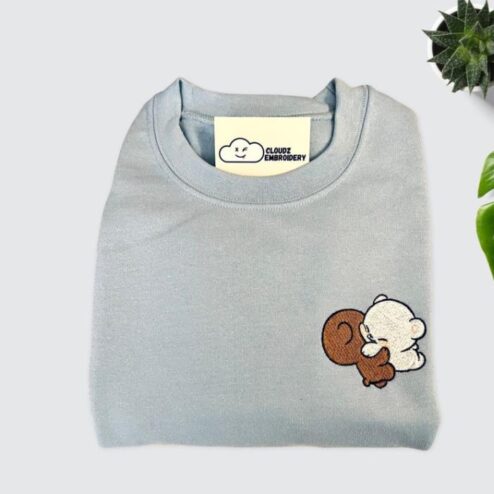 Milk & Mocha inspired Embroidered Shirt