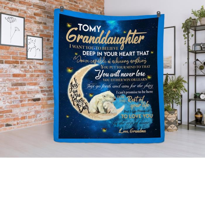 Moon And Bear Blanket, Love You For The Rest Of Mine Blanket