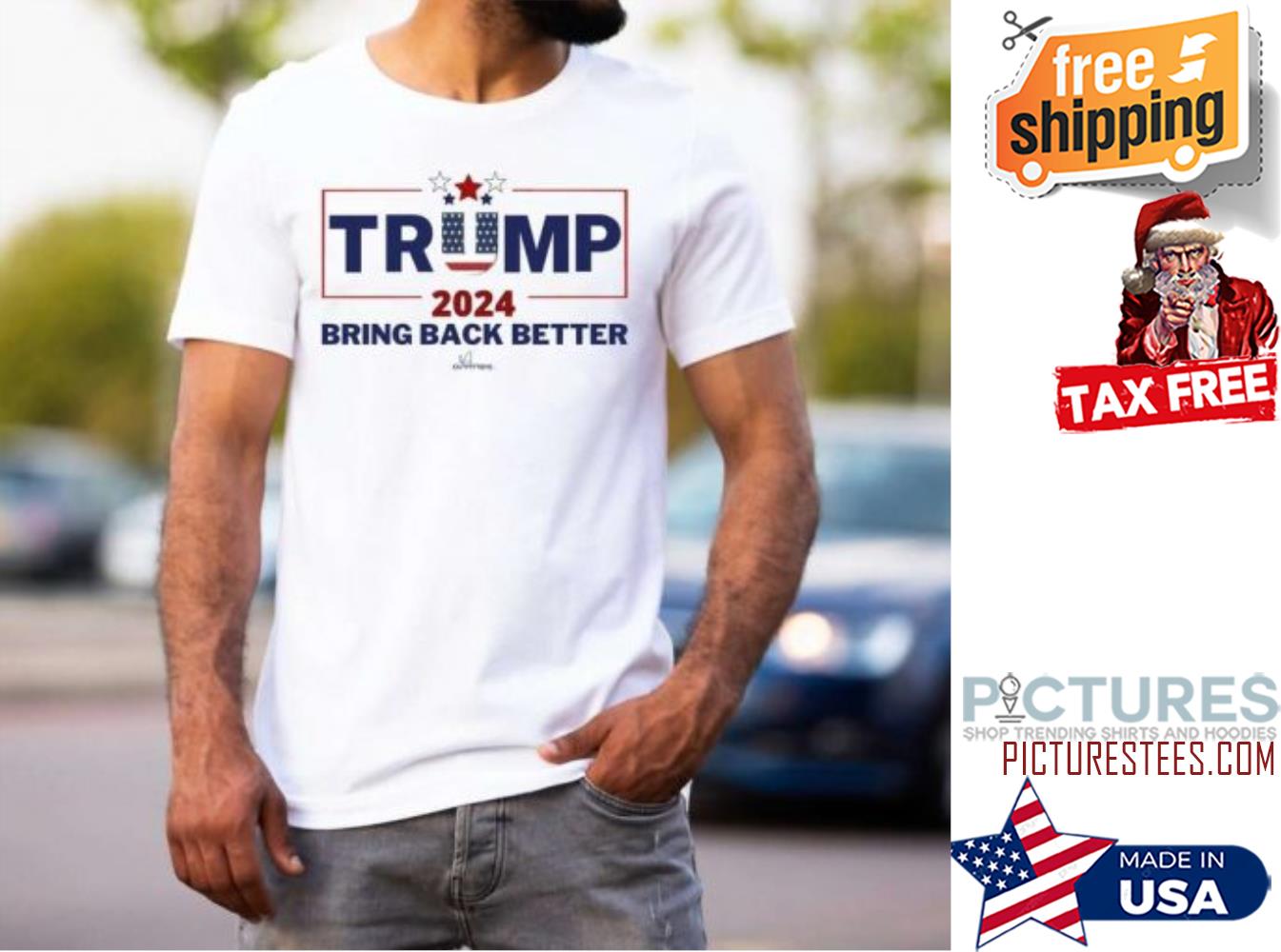 Trump 2024 Bring Back Better American Flag shirt