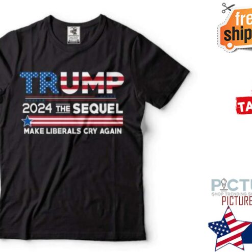 Trump 2024 MAGA American Flag T-Shirt