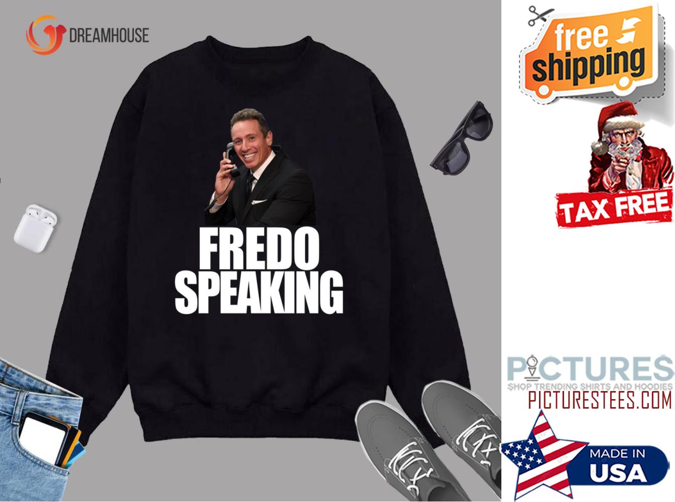 Trump Cuomo CNN Chris Cuomo Fredo Essential Sweater