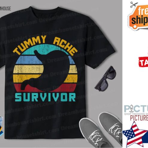 Tummy Ache Survivor Retro Distressed Shirt