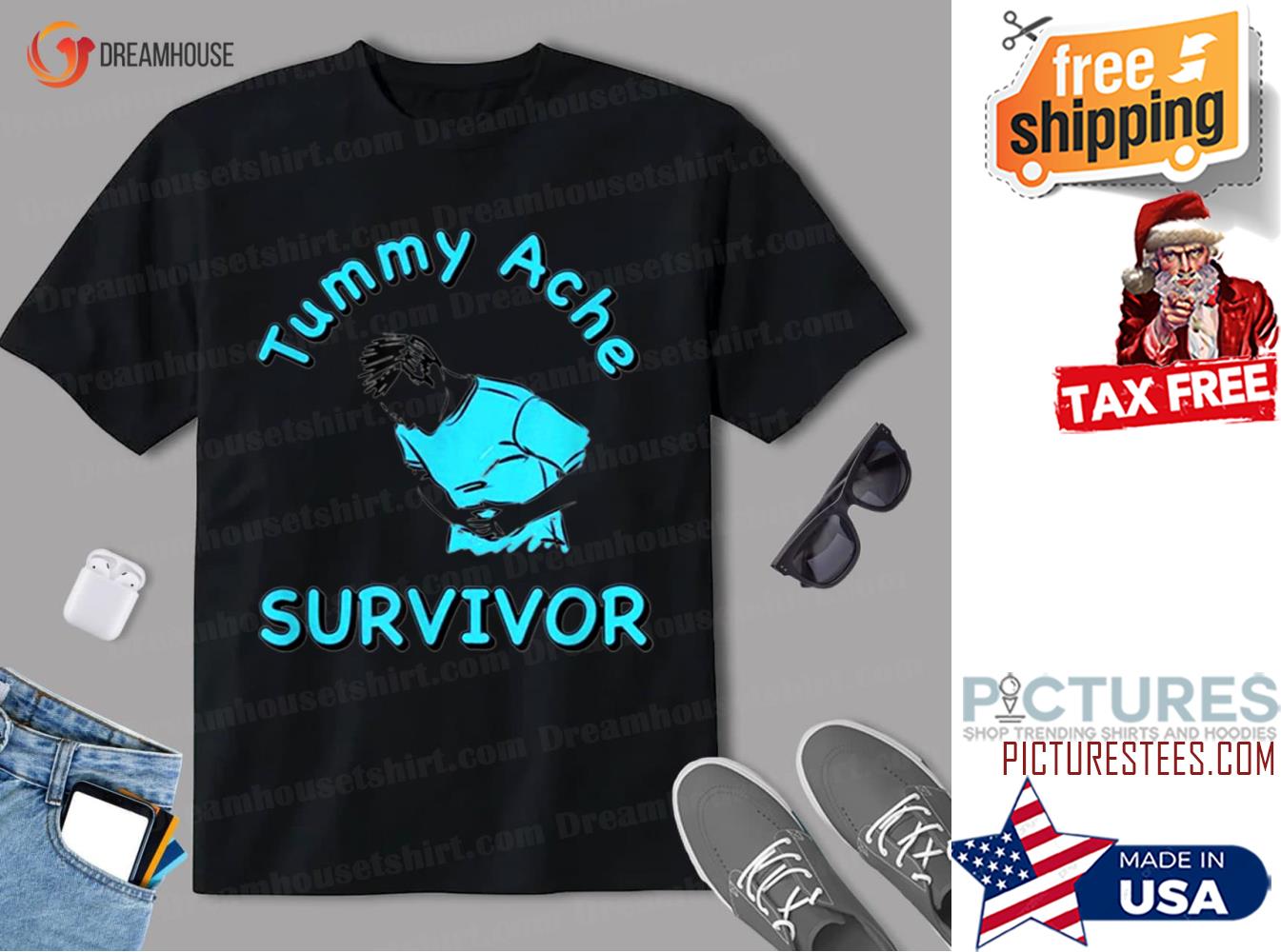 Tummy Ache Survivor T Shirt