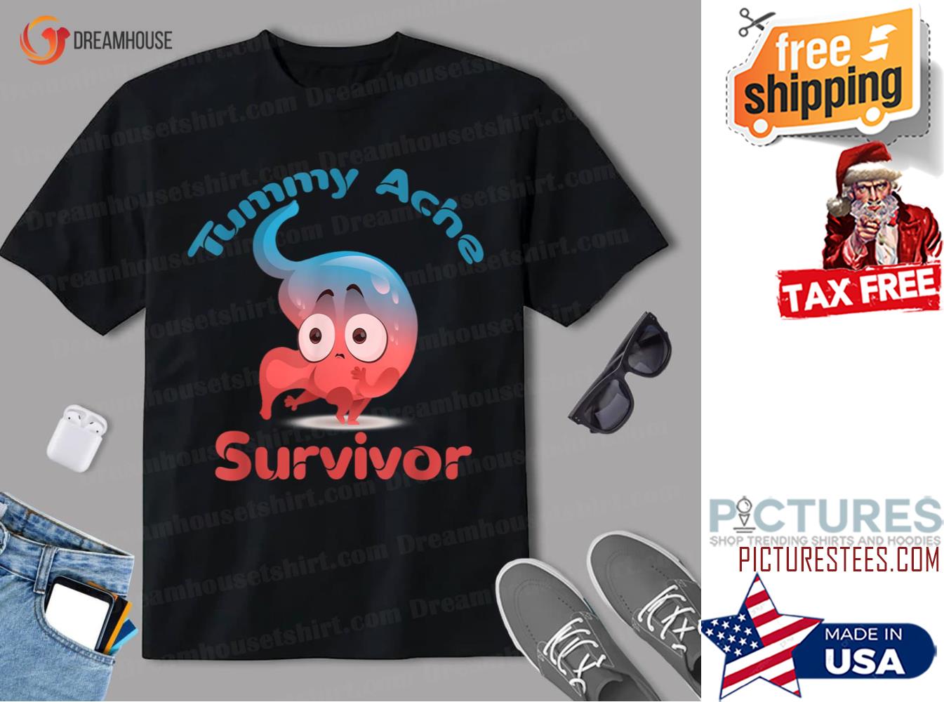 Tummy Ache Survivor Tee Shirt