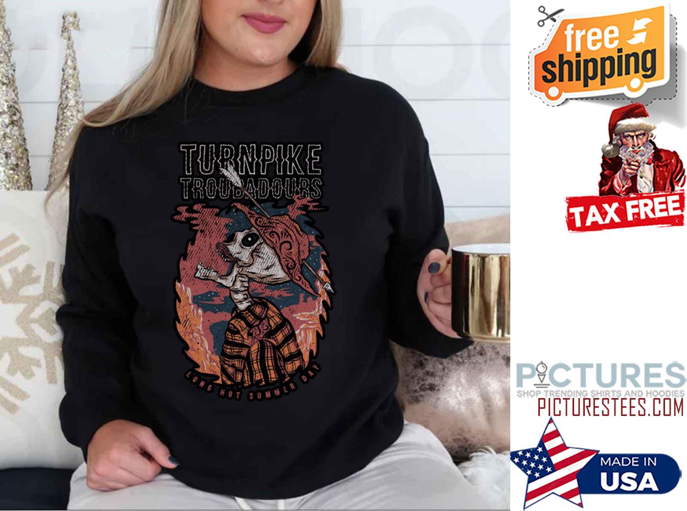 Turnpike Troubadours America Flag Sweatshirt3