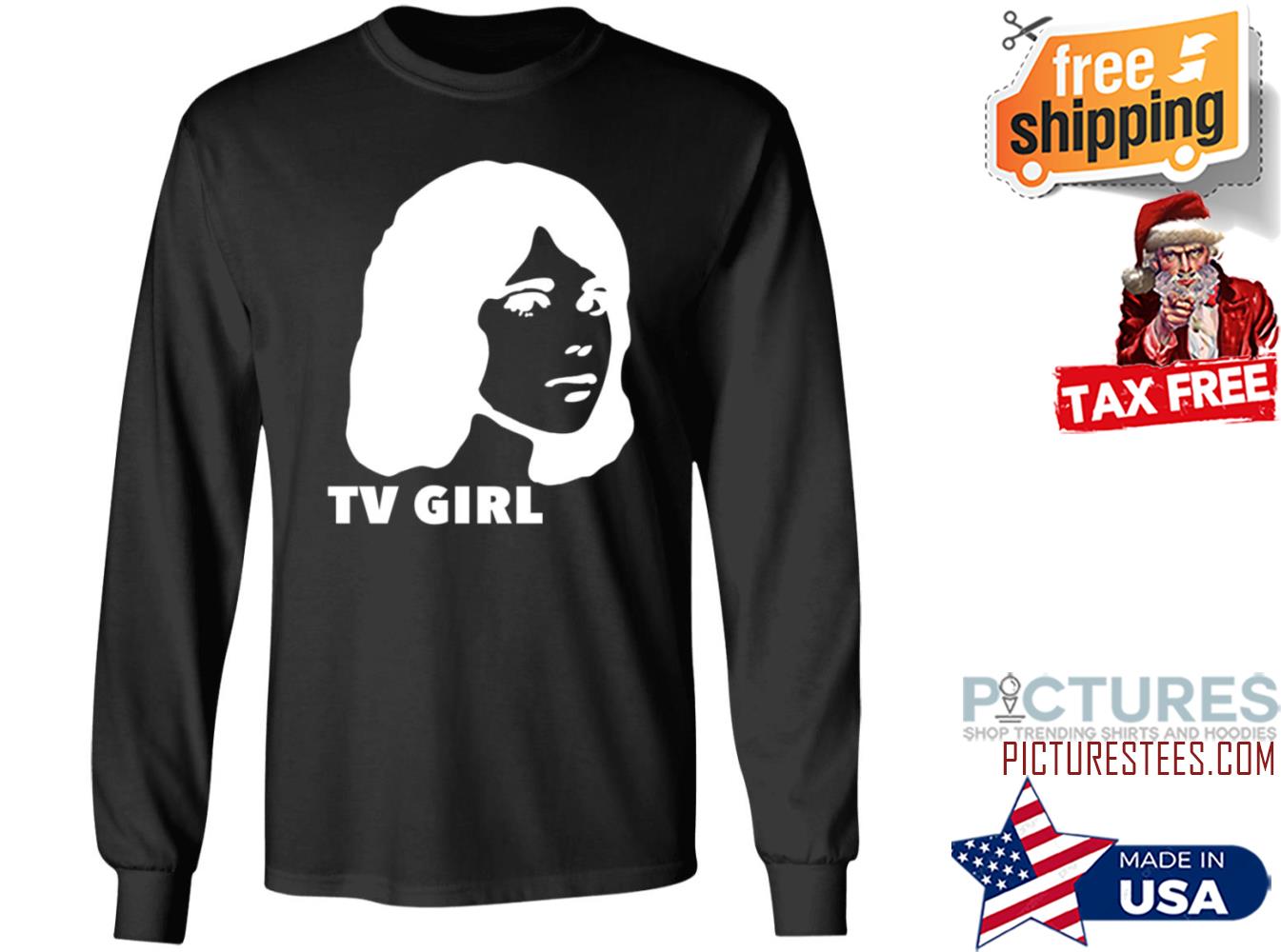 Tv Girl Classic Logo On Graphite From Tv Girl Sweatshirt