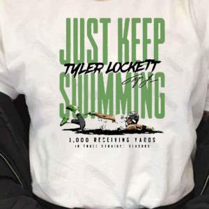 FREE shipping Tyler Lockett Just Keep Swimming Funny Shirt, Unisex