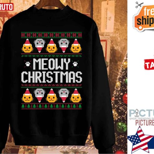 Ugly Christmas Cat Lover Shirt