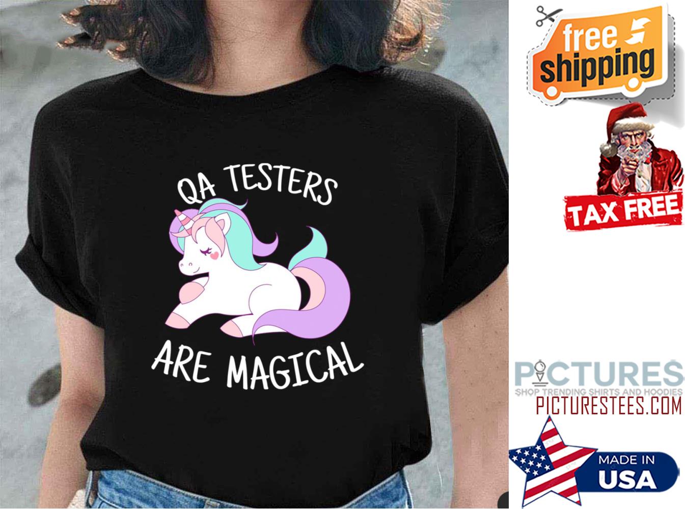 Unicorn Qa Testers Are Magical Unicorn Shirt