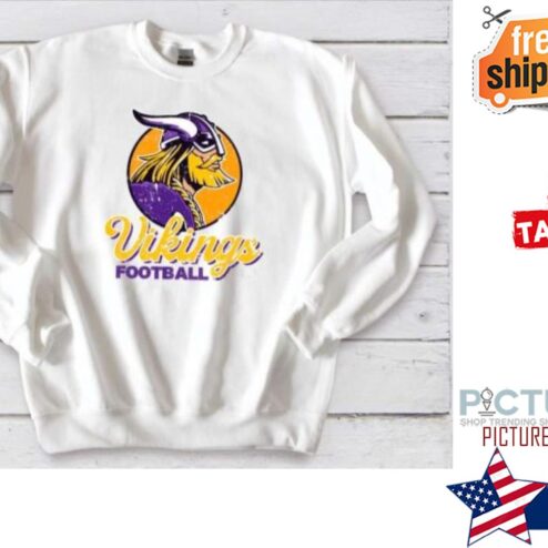 Vikings Classic Grunge Vintage Distressed, Football shirt