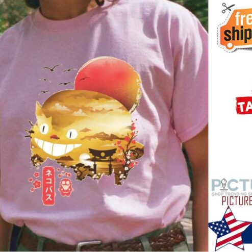 Vintage Catbus My Neighbor Totoro Japanese Style Shirt
