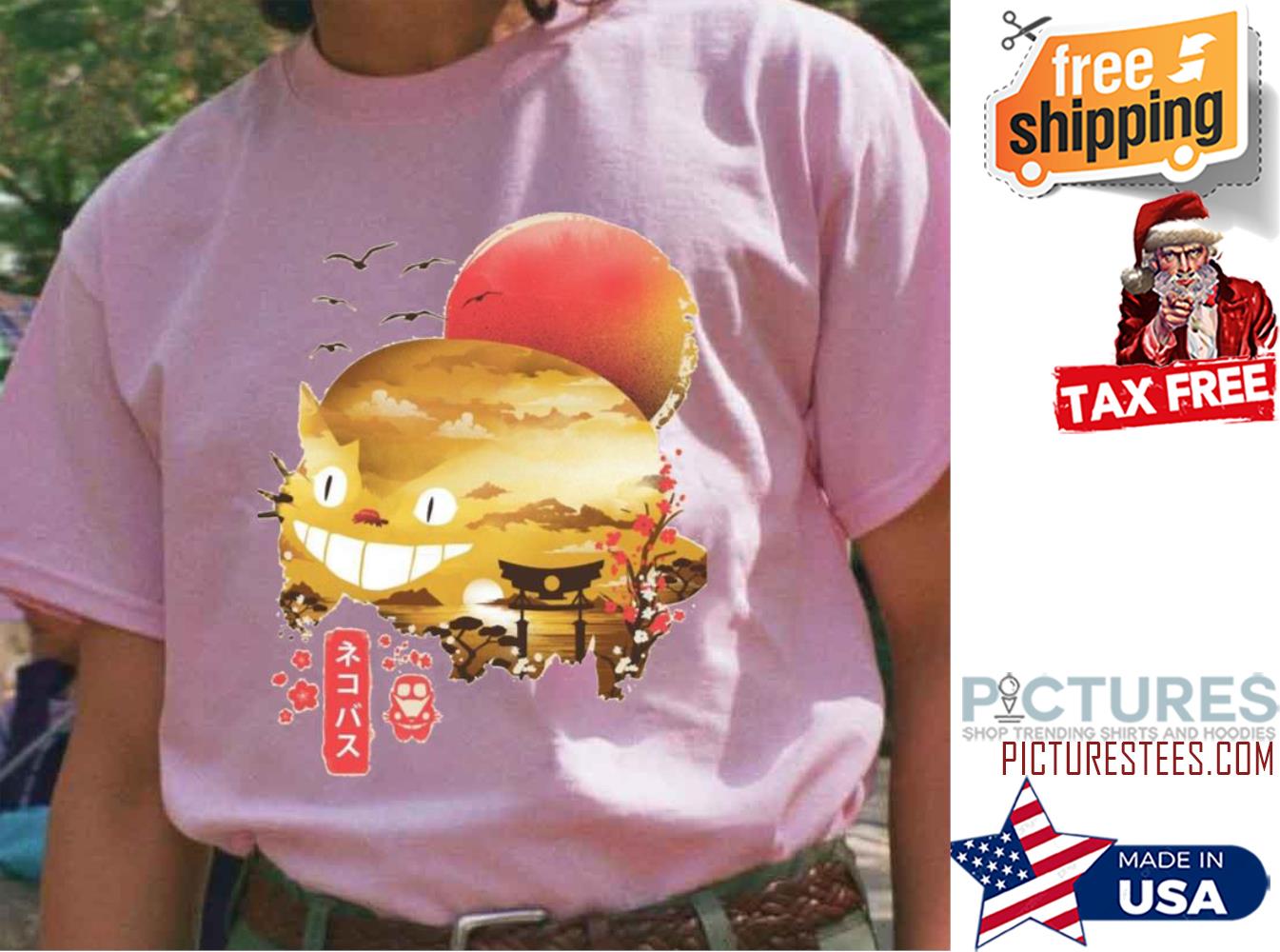 Vintage Catbus My Neighbor Totoro Japanese Style Shirt