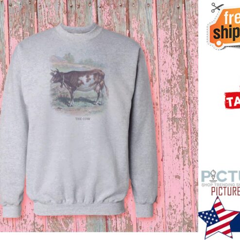 Vintage cow, Cow shirt, Cow art print, Cow farm ,Mommy and me sweatshir