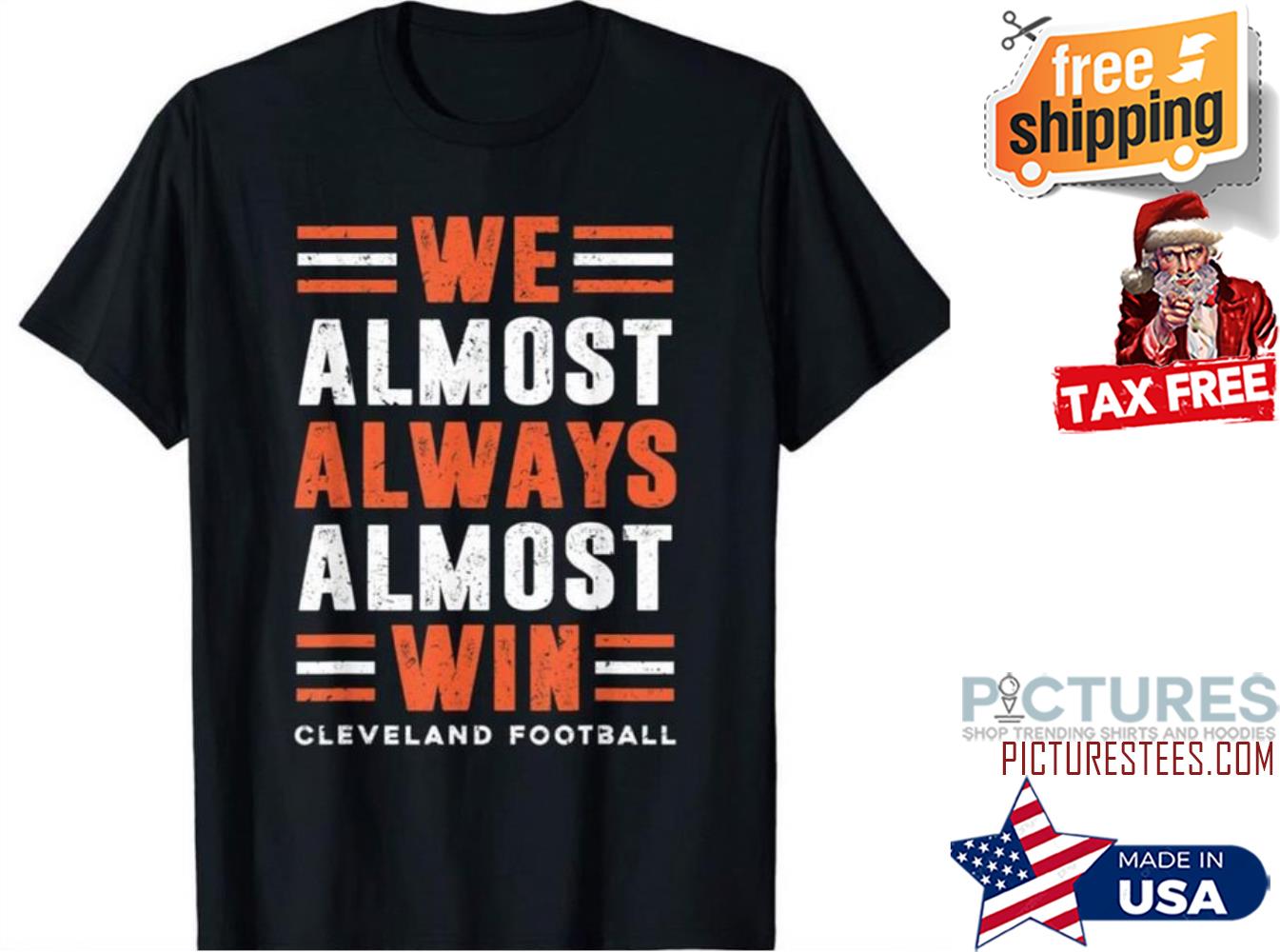 We almost always almost win cleveland football vintage shirt
