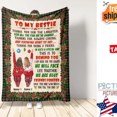We Are Best Friends Forever Personalized Blanket