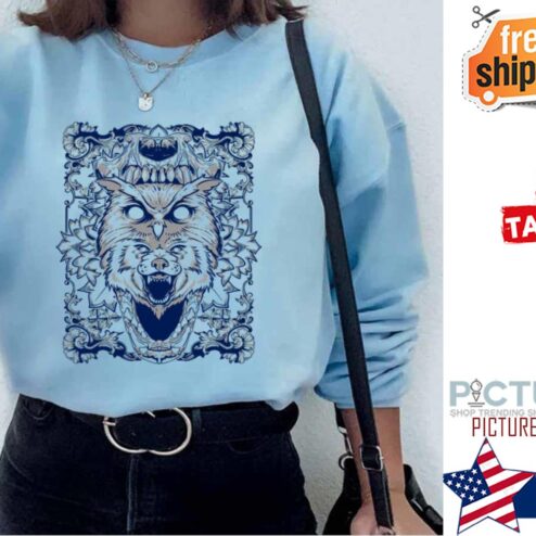 Wolf And Owl Art Shirt