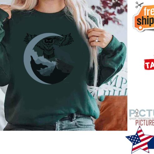 Wolf And Owl Trendy Shirt