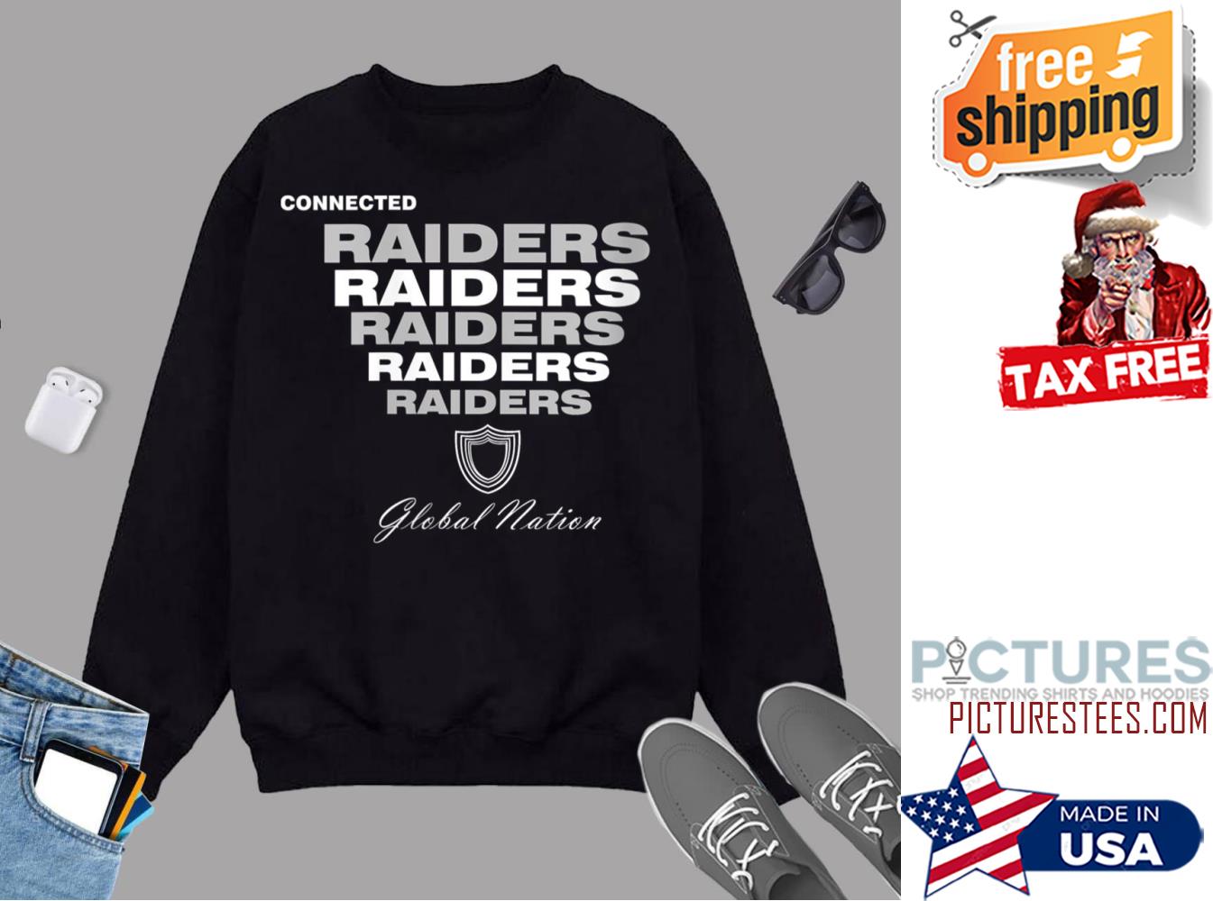 Womens Raiders Global Nation Sweatshirt