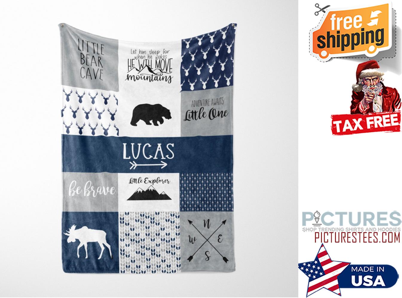 Woodland Theme Baby Blanket For Boys Blanket