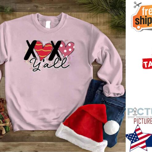 Xoxo Yall With Heart Typography shirt