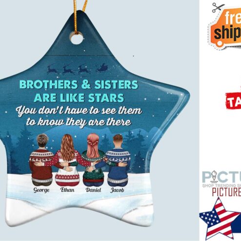 You Are Like Stars Personalized Ceramic Ornament