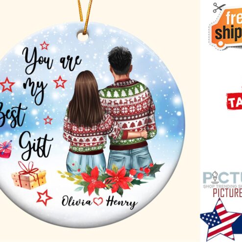You Are My Best Gift Personalized Ceramic Ornament