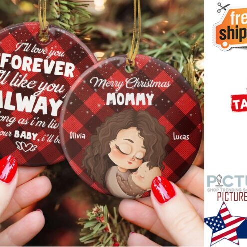 Your Baby, I ll be Personalized Two Sided Ceramic Ornament