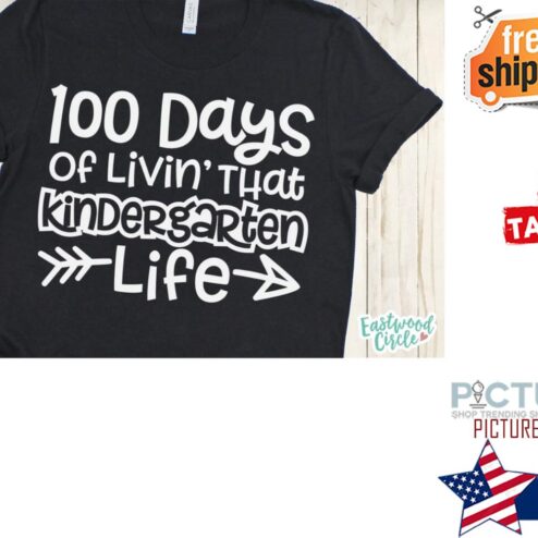 100 Days of livin' that kindergarten life shirt