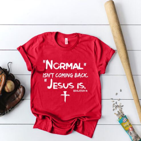 Jesus is Normal isn't coming back revelation 14 shirt
