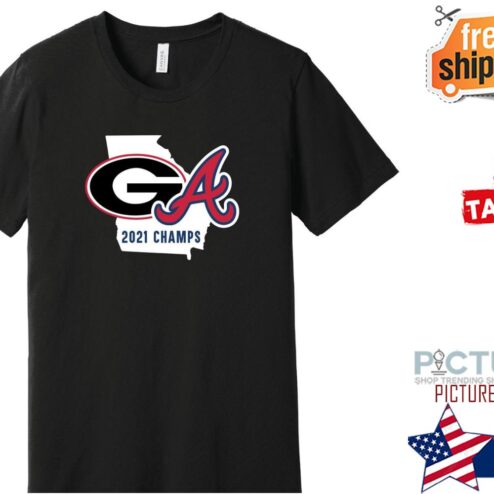 2021 Champions UGA Bulldogs Braves Celebration NCAA shirt