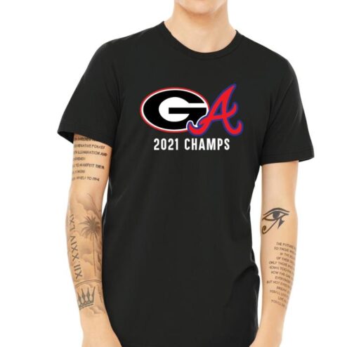 2021 Champions UGA Bulldogs Braves shirt