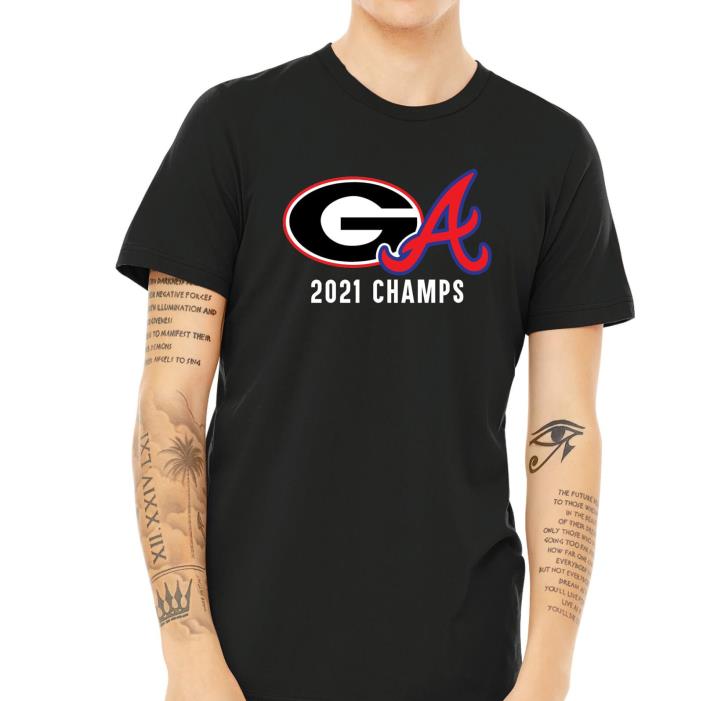 2021 Champions UGA Bulldogs Braves shirt
