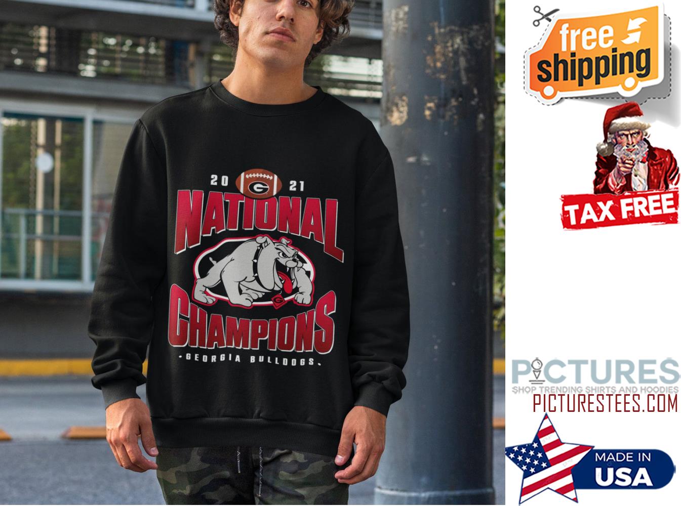 2021 Champions UGA Georgia Bulldog Celebration NCAA National Championship Sweatshirt