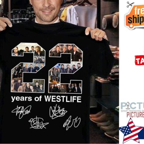 22nd years of Westlife signatures shirt