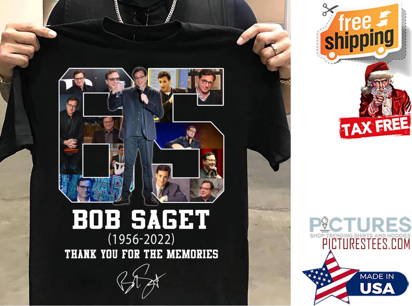 65th Bod Saget 1956 2022 thank you for the memories signature shirt
