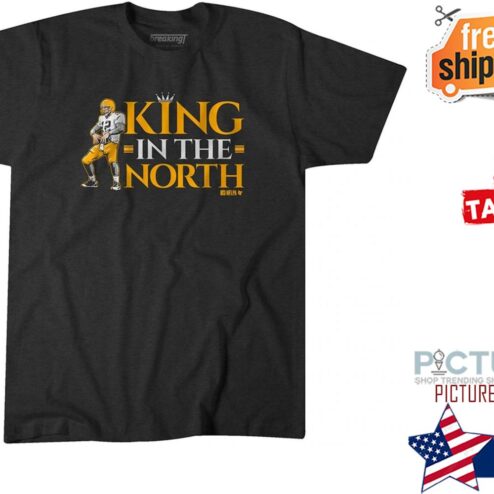 Aaron Rodgers King in the north Green Bay Packer shirt
